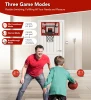TINYTREK INDOOR MINI BASKETBALL HOOP DUAL LED LIGHT STRIPS ELECTRONIC - RED