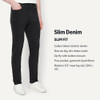 AEMN19542M26 Amazon Essentials Men's Slim Fit Garment Dyed Pant Black 42x34 New