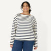 AEWM42486F25 Amazon Essentials Women's 100% Cotton Heavyduty Mariner Stripe XL New