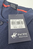 PACIFIC POLO CLUB MEN'S SHORT SLEEVES 3 BUTTONS POLO SHIRT - SIZE: MEN XL - NAVY