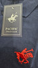PACIFIC POLO CLUB MEN'S SHORT SLEEVES 3 BUTTONS POLO SHIRT - SIZE: MEN XL - NAVY