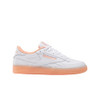 100209067 Reebok Women's Club C Revenge Sneaker, White/White/Sunkissed, Size 8 New