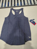 REEBOK WOMEN VITAL MARLED TANK TOP - SIZE: WOMEN M - MARITIME BLUE HEATHER New