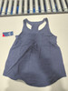 REEBOK WOMEN VITAL MARLED TANK TOP - SIZE: WOMEN M - MARITIME BLUE HEATHER New