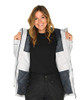 82882 ARCTIX WOMEN'S CAMO GONDOLA INSULATED JACKET SIZE S 4-6 PEARL GRAY MELANGE New