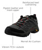 J035843 MERRELL MEN'S MOAB 3 Waterproof Hiking Shoe, Beluga, Size 9.5