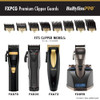 BABYLISSPRO PREMIUM CLIPPER GUARDS, 8 PIECES, 8 SIZES, FXPCG-320 - BLACK New