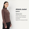 AMAZON ESSENTIALS WOMEN'S ACTIVE SWEAT SLIM-FIT ZIP-RICH HAZEL-SIZE LARGE New