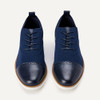 AMAZON ESSENTIALS OXFORD BROGUE KNIT DRESS SNEAKERS FOAM INSOLE SIZE 10.5 NAVY