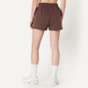 AMAZON ESSENTIALS WOMEN'S ACTIVE RELAXED 4" SHORTS - SIZE: LARGE - RICH HAZEL New