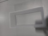 INTERTEK 1-LIGHT OUTDOOR WALL SCONCE STAINLESS STEEL FINISH FROSTED GLASS SHADE