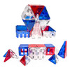 TYTAN Tiles Magnetic Toy Tiles 60 Pieces Red White Blue Stem Certified - NEW New
