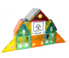 TYTAN MAGNETIC LEARNING TILES 60 PIECE V2.0 W/ DRY ERASE DECALS - MULTI COLORED New