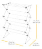 WHITMOR FOLDABLE CLOTHES DRYING RACK 3 TIER LAUNDRY DRYING RACK - WHITE New