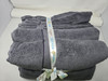 WICKER PARK 100-PERCENT ZERO TWIST 550 GSM 12-PIECE TOWEL COTTON - CHARCOAL GRAY New