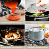 ALL-CLAD FUSIONTEC CERAMIC SOUP POT 4 QUART INDUCTION OVEN BROILER - PLATINUM