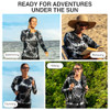 KANU Surf Women's UPF 50+ Long Sleeve Active Swim Tee & Workout Top M Black New