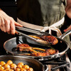 HEXCLAD 10 INCH HYBRID NONSTICK FRYING PAN STAY-COOL HANDLE DISHWASHER - BLACK