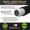 50FT EXPANDABLE LEAKPROOF GARDEN HOSE 10-FUNCTION SPRAY NOZZLE - BLACK BEIGE