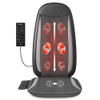 COMFIER SHIATSU BACK MASSAGER WITH HEAT MASSAGE CHAIR PAD CF-2208 - BLACK/GREY