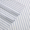 Kenneth Cole King Size Sheet Set, Crisp & Cool Bedding with a Light, Blue Stripe