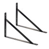 AMAZON BASICS SHELF BRACKETS L20" X H13" 10 PACK METAL BRACKETS AB5501 - BLACK