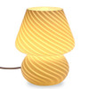 BSOD Mushroom Lamp, Glass Table Bedside Lamps Translucent Murano Vintage Style