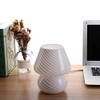 BSOD Mushroom Lamp, Glass Table Bedside Lamps Translucent Murano Vintage Style
