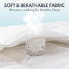 HEYCUZI DOWN FEATHER COMFORTER KING SIZE - WHITE