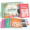 Timetome Magic Grooved Writing Practice Books Reusable 3D Groove Handwriting New