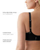 855186 Wacoal Women's Retro Chic Underwire Bra, Size 36C, Black New