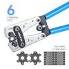 ZUVER PROFESSIONAL BATTERY CABLE CRIMPING TOOL SET 8-1/0 AWG HX-50B0000 - BLUE