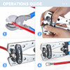 ZUVER PROFESSIONAL BATTERY CABLE CRIMPING TOOL SET 8-1/0 AWG HX-50B0000 - BLUE