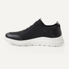 AEUA28682F25 Amazon Essentials Men's Lighweight Knit Sneakers Black/White 10 New