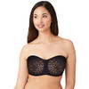 854205 Wacoal Halo Lace Strapless Underwire Bra Black 40DD New