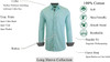 GALAXY BY HARVIC MEN'S LONG SLEEVE SLIM-FIT SOLID DRESS SHIRTS - SIZE 2XL - MINT New