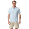 BASS Outdoor Men's Short Sleeve Textured Polo Shirt with Buttons Standard -L