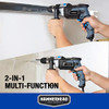 HAMMERHEAD 7.5AMP 1/2" VARIABLE SPEED HAMMER DRILL 6PCS BIT - BLACK/BLUE