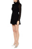 00500899 Forever 21 Women's Chiffon Keyhole Tie-Waist Mini Dress Black XS New