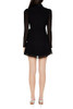 00500899 Forever 21 Women's Chiffon Keyhole Tie-Waist Mini Dress Black XS New