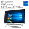 For Parts: Dell 27" i7 16GB 1TB 512GB i7700-7740SLV-PUS PHYSICAL DAMAGE CRACKED SCREEN