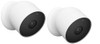 GOOGLE NEST CAM, BATTERY WIRELESS CAMERA 2ND GEN TWO CAMERAS WIRE FREE WHITE