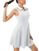FKEEP Women's Tennis Golf Dress Sport Activewear Workout Athletic Zipper V-Neck New