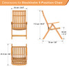 INTERBUILD REAL WOOD Acacia Adjustable Folding Chair STK04004 - Golden Teak
