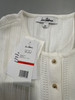 SAM EDELMAN WOMEN'S SABLE SCALLOPED TRIM TOP - SIZE: WOMEN XS - GARDENIA New