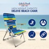 Cabana Beach Folding Beach Chair, 4 Position Portable Backpack Foldable - Stripe