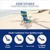 Cabana Beach Folding Beach Chair, 4 Position Portable Backpack Foldable - Stripe