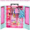 Barbie Closet Playset with 3 Outfits, 3 Pairs of Shoes, 2 Purses, 3-8 MULTICOLOR