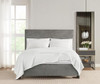VINCE CAMUTO CLASSIC 100% BASKET WOVEN COTTON FULL/QUEEN BLANKET - WHITE