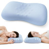 OS OMYSTYLE Ergonomic Contour Design Memory Foam Pillow Sleepers, Blue